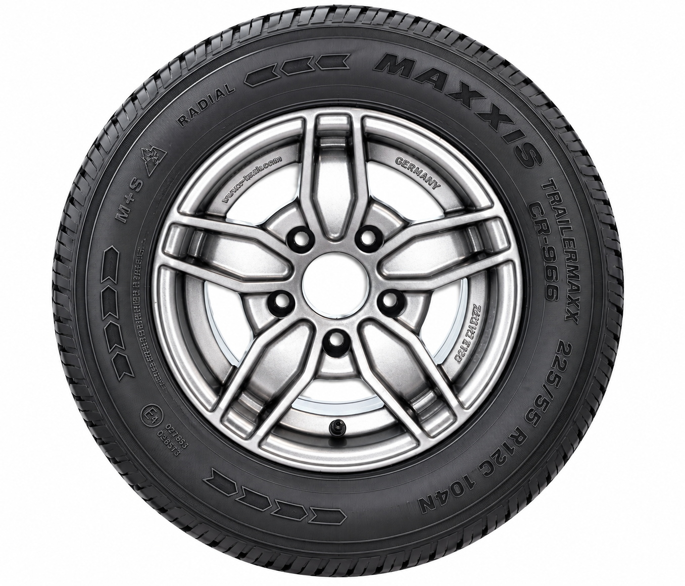 Aluminijski naplatak Z-TRAILER 7Jx12H2 ET30 s gumom MAXXIS CR-966